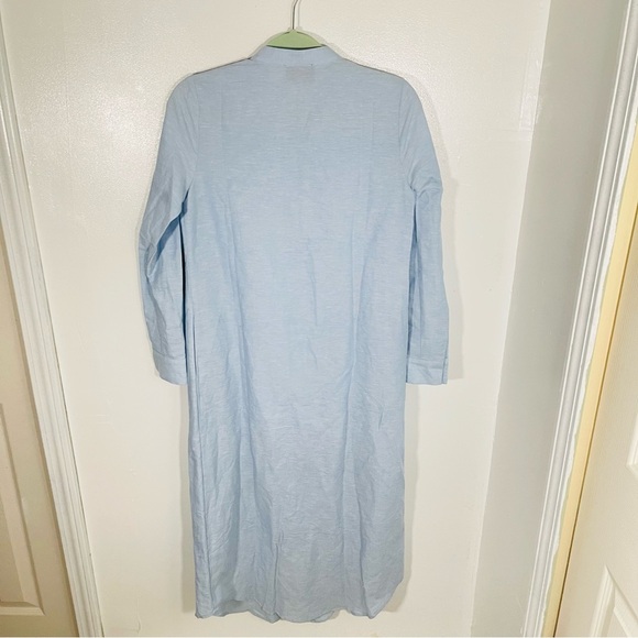 NEW Tuckernuck Lydell Maxi Dress Chambray Linen Breathable Button Front Preppy - Picture 11 of 11